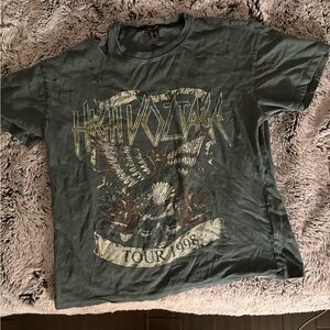 Forever 21 High Voltage Graphic Tee - Dark Green